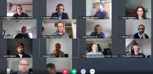 Videokonferenz mit den Teilnehmenden des ESKIMO-Kick-offs